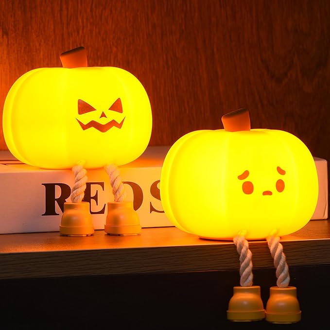 š 3 Hours Left ā 80% OFF! ā°Pumpkin Night Light ā Silicone LED, 3-level Dimmable, tap-to-control, rechargeable, perfect for Halloween & kidsā rooms.