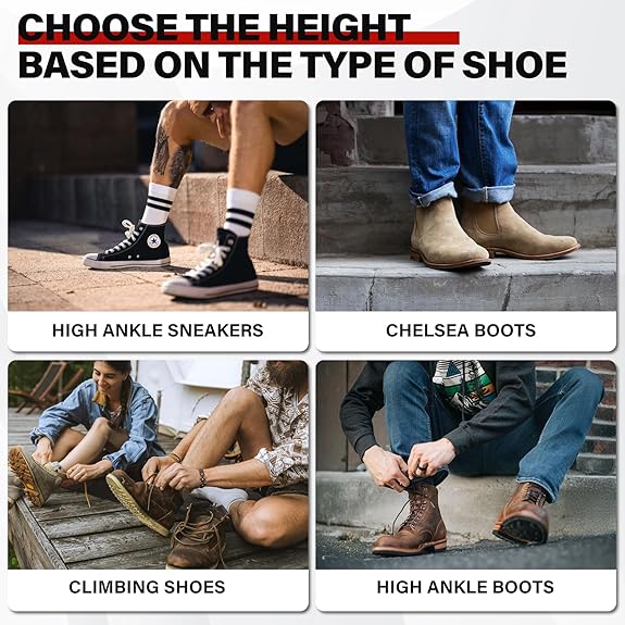 Medazy Height Increase Insoles for Men Women, Adjustable Invisible Shoe Lifts & Height Boosters, Fits Dress Shoes & Casual Footwear - Height Increase Soles & Inserts