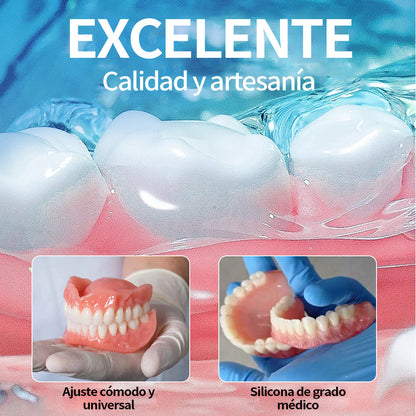 Dentadura completa Qooes con ajuste de succión perfecto 🍀🍀🍀