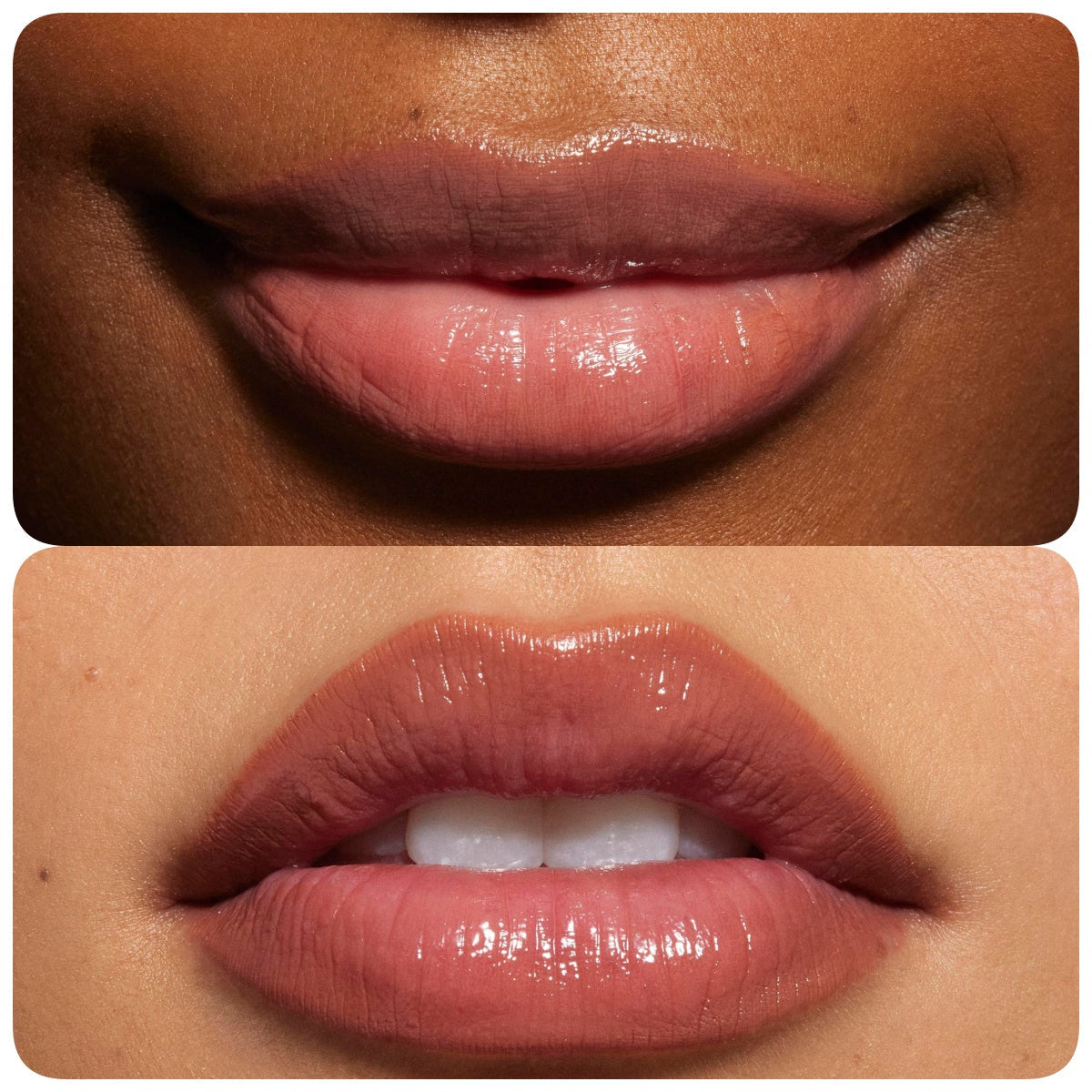 Glossy Lip Kit contoured shades + glossy finish | Color Soft Pink Nude - 2 piece Liner and Glaze Set 0.04oz Crayon| 0.10 fl oz Gloss