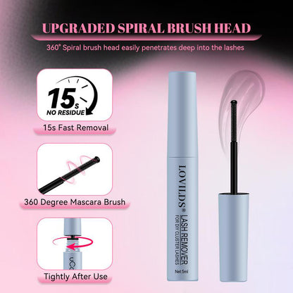 LOVILDS® Lashes Cluster Bond & Seal & Remover For Girls Waterproof Longlasting Makeup 3In1 Glue