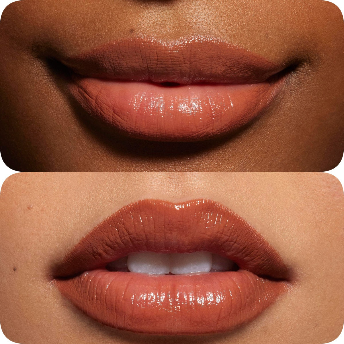 Glossy Lip Kit contoured shades + glossy finish | Color Soft Pink Nude - 2 piece Liner and Glaze Set 0.04oz Crayon| 0.10 fl oz Gloss