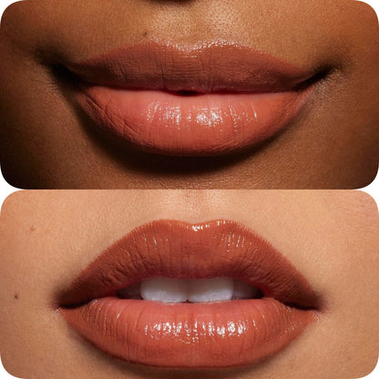 Glossy Lip Kit contoured shades + glossy finish | Color Soft Pink Nude - 2 piece Liner and Glaze Set 0.04oz Crayon| 0.10 fl oz Gloss