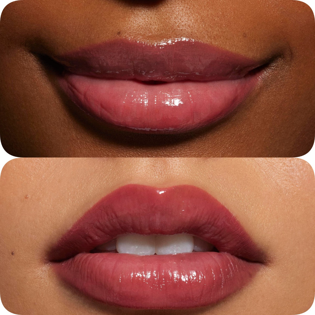 Glossy Lip Kit contoured shades + glossy finish | Color Soft Pink Nude - 2 piece Liner and Glaze Set 0.04oz Crayon| 0.10 fl oz Gloss