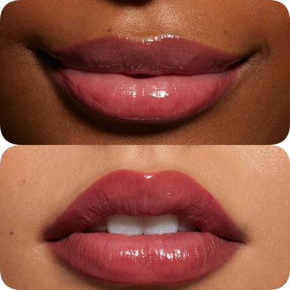 Glossy Lip Kit contoured shades + glossy finish | Color Soft Pink Nude - 2 piece Liner and Glaze Set 0.04oz Crayon| 0.10 fl oz Gloss