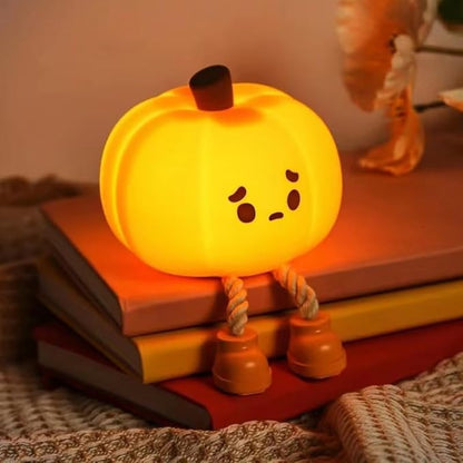 🎃 3 Hours Left – 80% OFF! ⏰Pumpkin Night Light – Silicone LED, 3-level Dimmable, tap-to-control, rechargeable, perfect for Halloween & kids’ rooms.