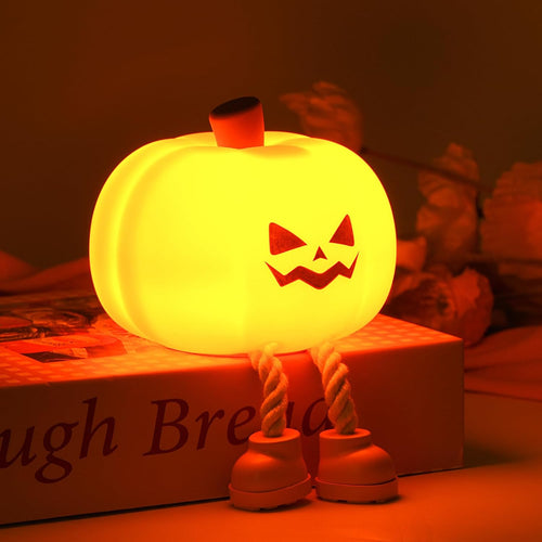 🎃 3 Hours Left – 80% OFF! ⏰Pumpkin Night Light – Silicone LED, 3-level Dimmable, tap-to-control, rechargeable, perfect for Halloween & kids’ rooms.
