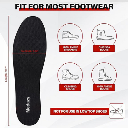 Medazy Height Increase Insoles for Men Women, Adjustable Invisible Shoe Lifts &amp; Height Boosters, Fits Dress Shoes &amp; Casual Footwear - Height Increase Soles &amp; Inserts