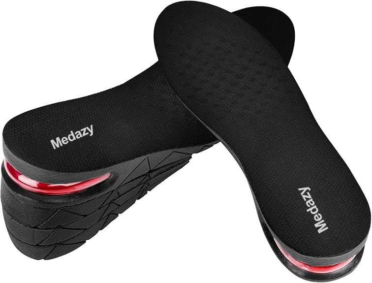 Medazy Height Increase Insoles for Men Women, Adjustable Invisible Shoe Lifts &amp; Height Boosters, Fits Dress Shoes &amp; Casual Footwear - Height Increase Soles &amp; Inserts