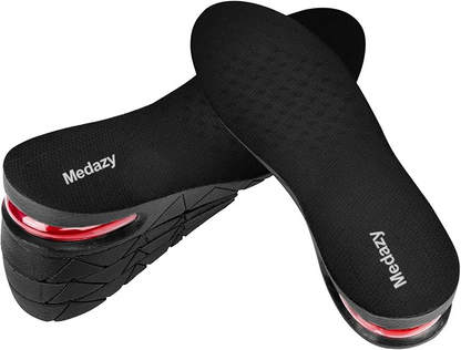 Medazy Height Increase Insoles for Men Women, Adjustable Invisible Shoe Lifts &amp; Height Boosters, Fits Dress Shoes &amp; Casual Footwear - Height Increase Soles &amp; Inserts