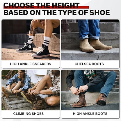 Medazy Height Increase Insoles for Men Women, Adjustable Invisible Shoe Lifts &amp; Height Boosters, Fits Dress Shoes &amp; Casual Footwear - Height Increase Soles &amp; Inserts