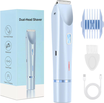 LAST DAY PROMOTION - 50% OFF 2-in-1 Women’s Electric Shaver – Dual Head Precision Trimmer