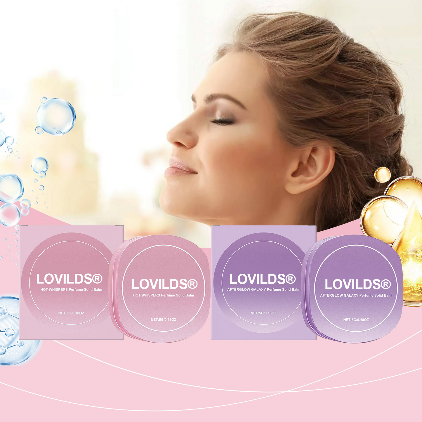 LOVILDS® Solid Perfume Balm – A Luxurious, Clean Fragrance for Modern Women on the Go