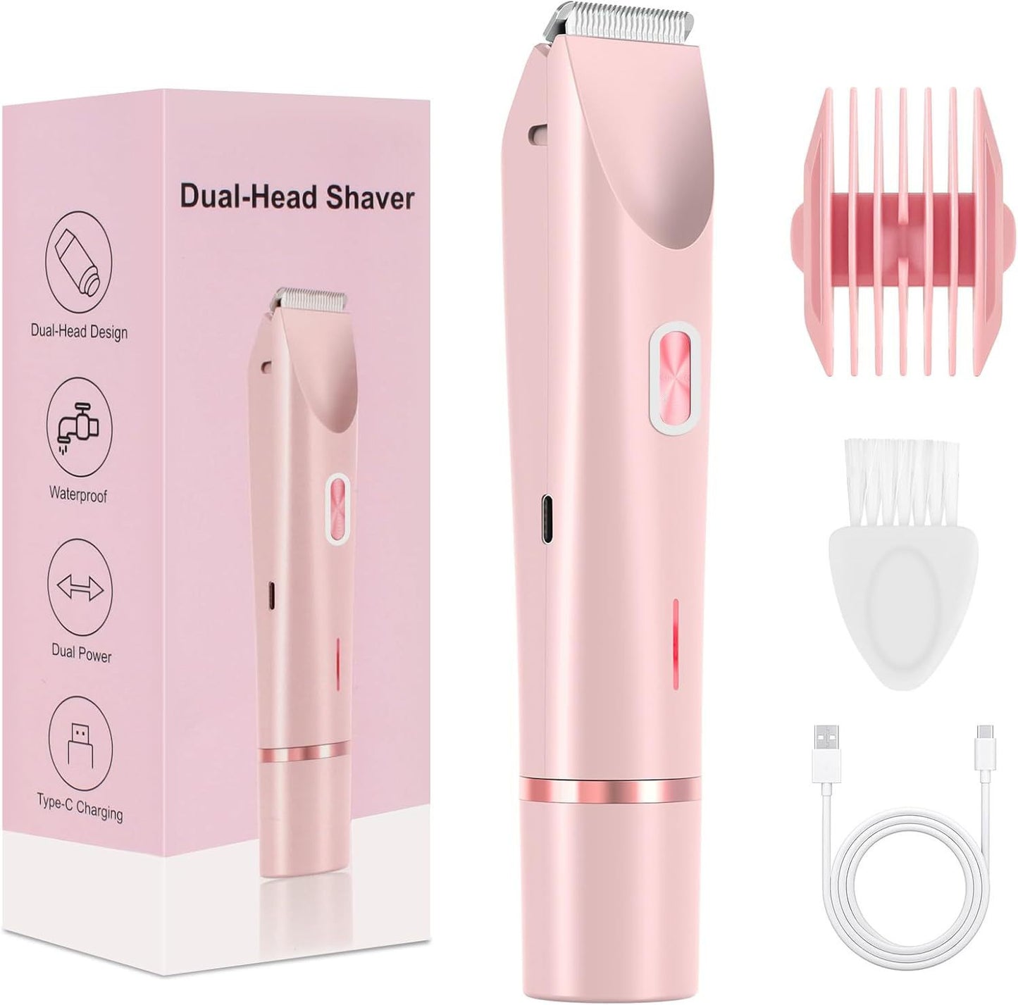 LAST DAY PROMOTION - 50% OFF 2-in-1 Women’s Electric Shaver – Dual Head Precision Trimmer