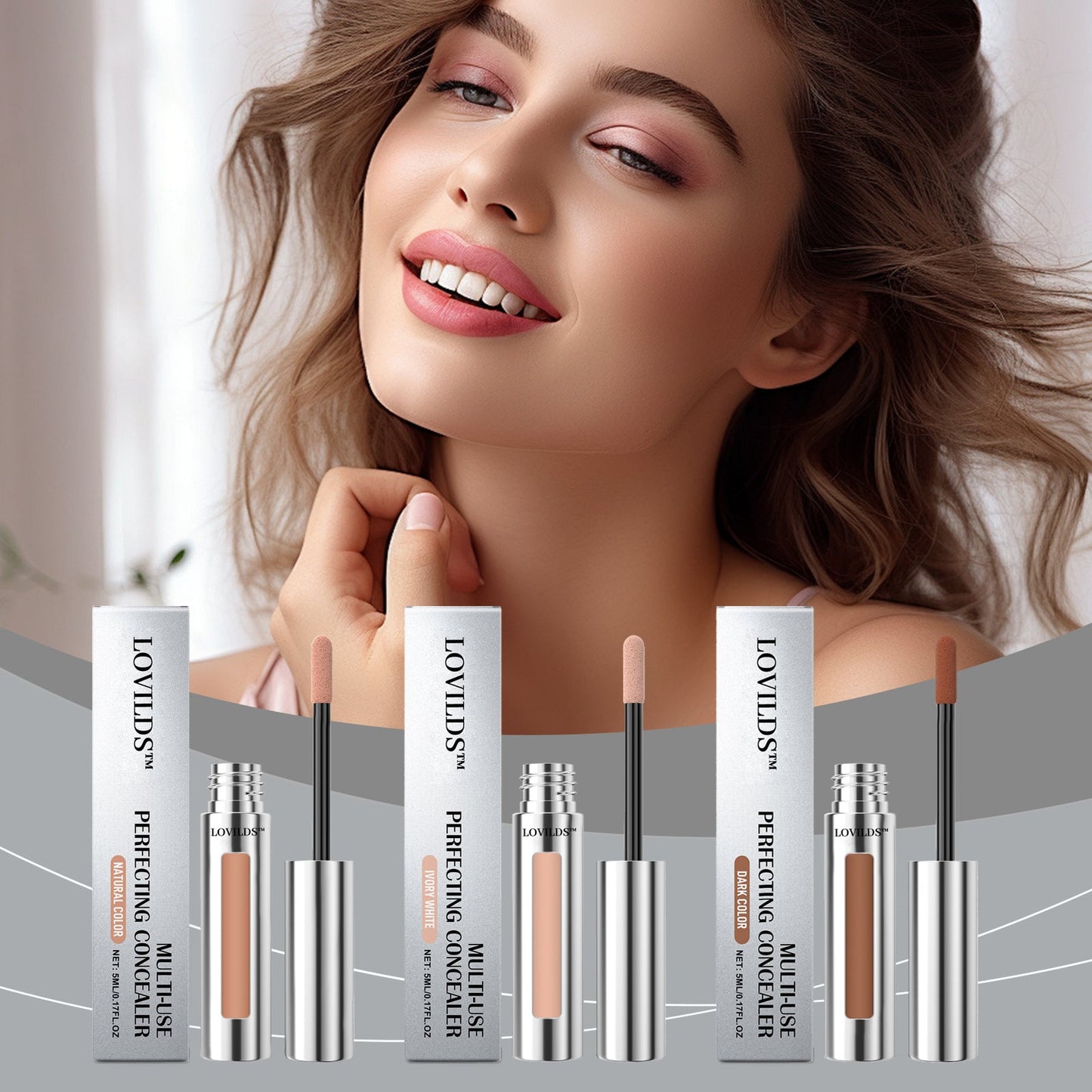 🔥Limited Time 50% Off! 🌟LOVILDS™ Flawless Concealer – 24H Full Coverage, Undetectable Finish