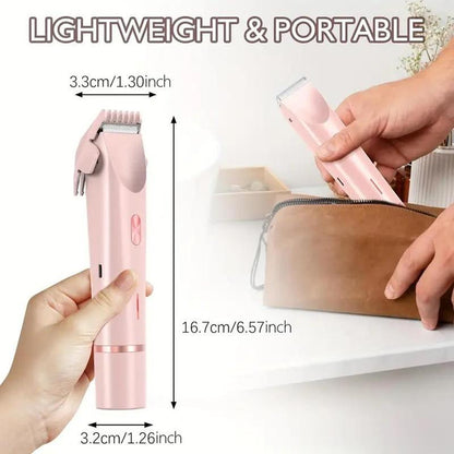 LAST DAY PROMOTION - 50% OFF 2-in-1 Women’s Electric Shaver – Dual Head Precision Trimmer