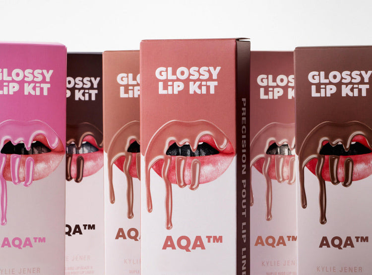 Glossy Lip Kit contoured shades + glossy finish | Color Soft Pink Nude - 2 piece Liner and Glaze Set 0.04oz Crayon| 0.10 fl oz Gloss