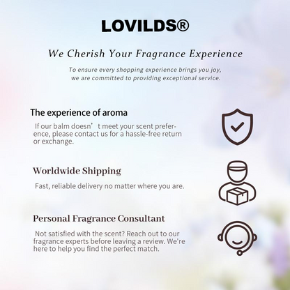 LOVILDS® Solid Perfume Balm – A Luxurious, Clean Fragrance for Modern Women on the Go